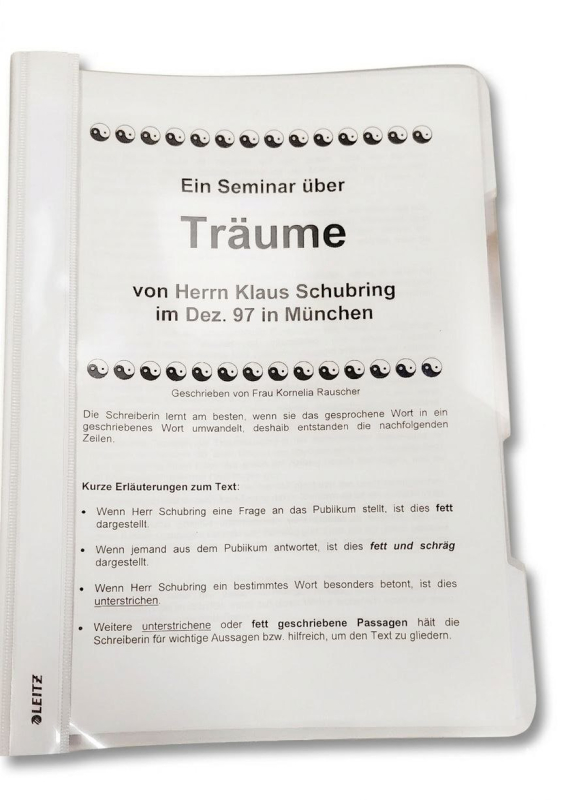 Schubring, Klaus: Träume, 79 Seiten, Schnellhefter