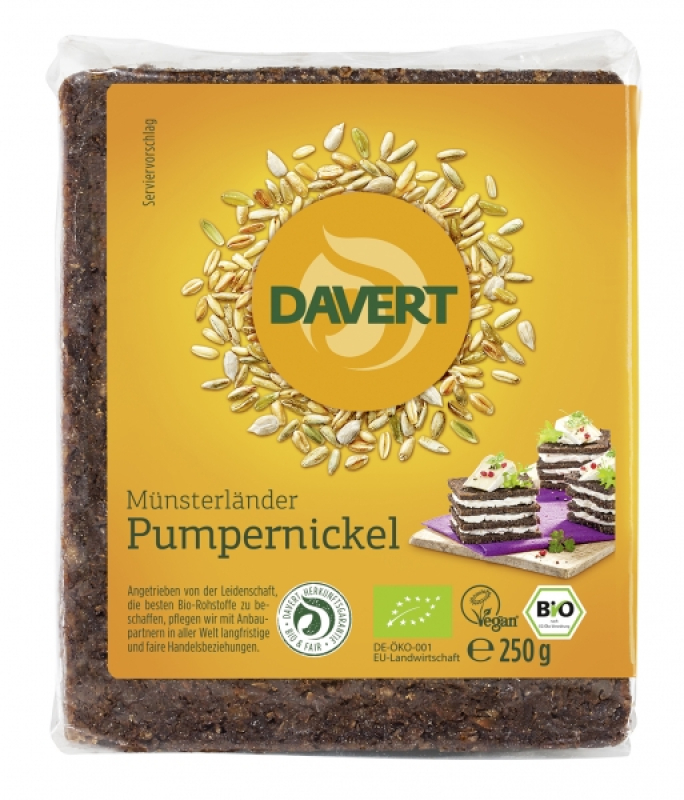 Pumpernickel, BIO, Davert, 250g