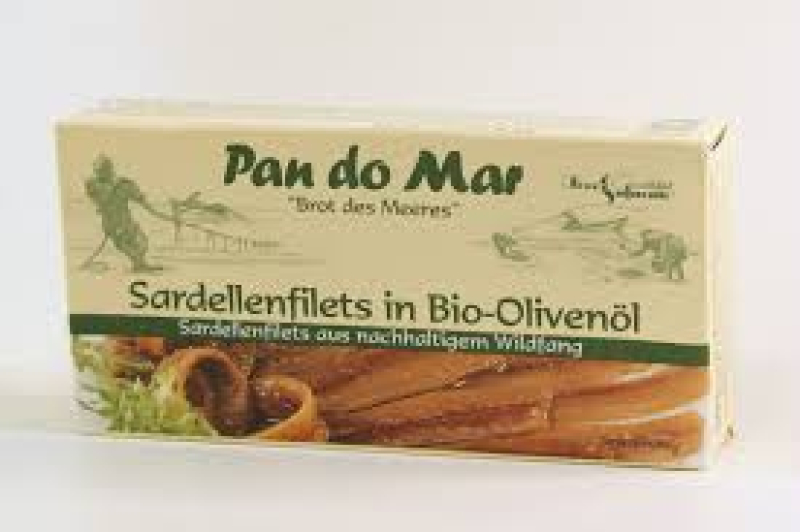 Sardellenfilets in Bio-Olivenöl, Pan do Mar, 50 g